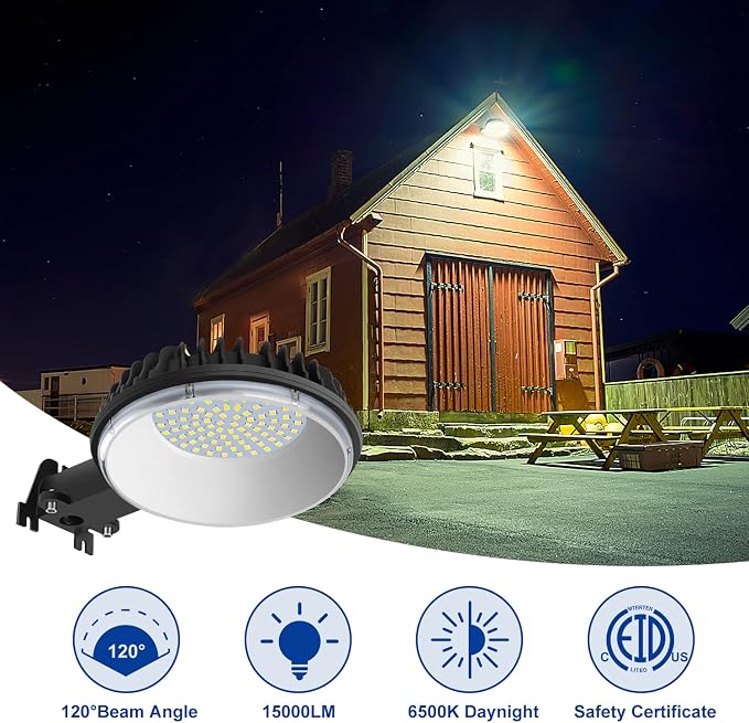 Karjoefar LED Barn Light, Dusk to Dawn Outdoor Lighting - Image 2