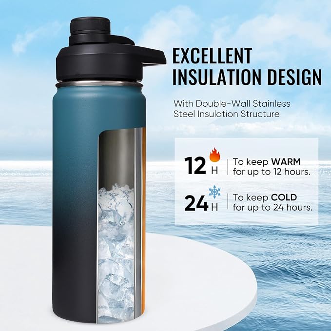 Fijinhom 18 oz Insulated Water Bottle - Image 2