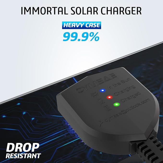 OYMSAE12V Solar Battery Charger ，10W Waterproof Solar Battery Maintainer - Image 8
