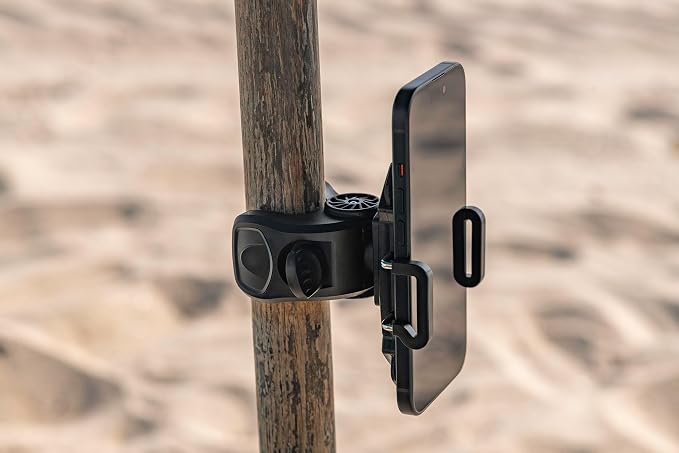 Beach Umbrella & Chair Phone Holder – Universal Clamp - Image 7