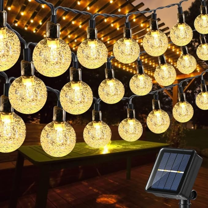 Toodour Solar String Lights Outdoor Waterproof, 56ft 100 LED Globe String Light by Toodour