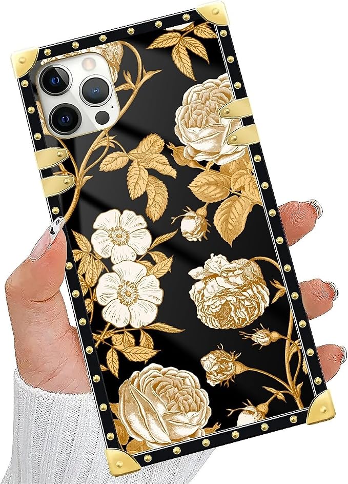 Compatible with iPhone 11 Pro Max Case, Blooming Rose Golden Flower Luxury - Image 5