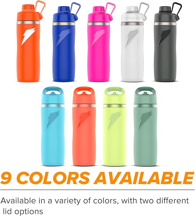 Gatorade 'Overtime' 22oz Stainless Steel Water Bottle, Twist Cap - Image 8
