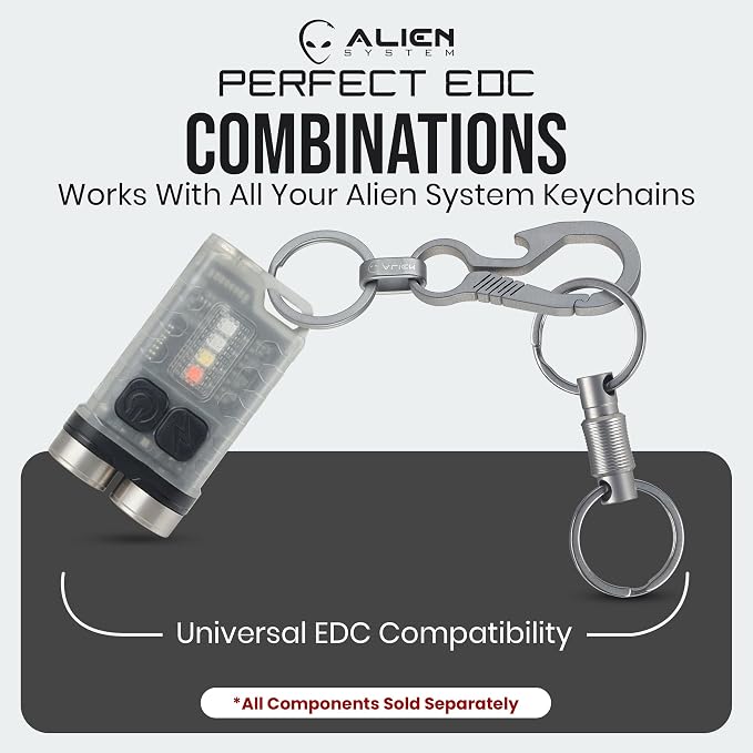Titanium Carabiner Keychain Hook – Ultra-Light and Strong 2-Pack EDC Carabiner - Image 8