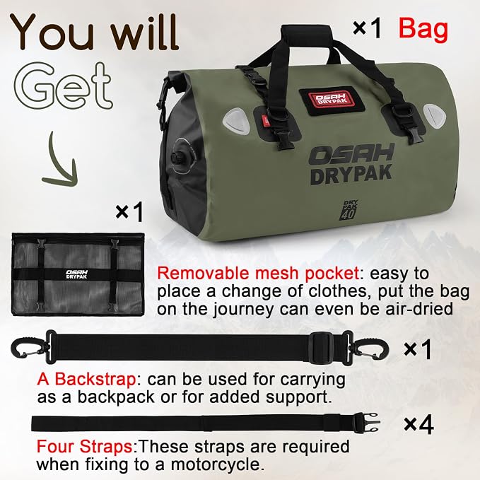 OSAH DRYPAK Waterproof Duffel Bag - Image 7