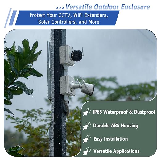 NineLeaf Junction Box, ABS Plastic Box IP65 Waterproof Outdoor Dustproof Water - Image 2