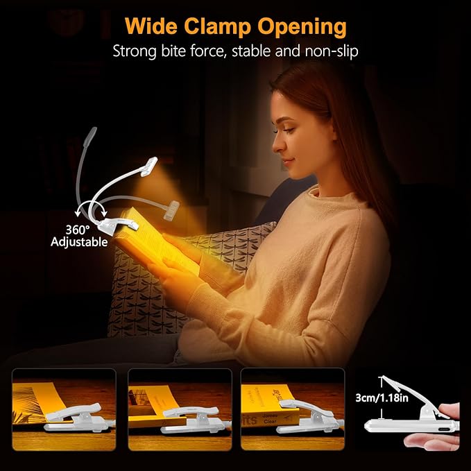 Gritin 19 LED Rechargeable Book Light - Image 7