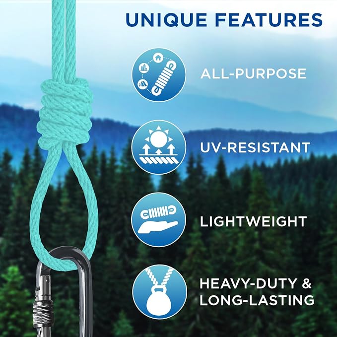 TECEUM Cotton Rope 3/16” – 50 FT – Strong All-Purpose Braided Rope – Natural - Image 4