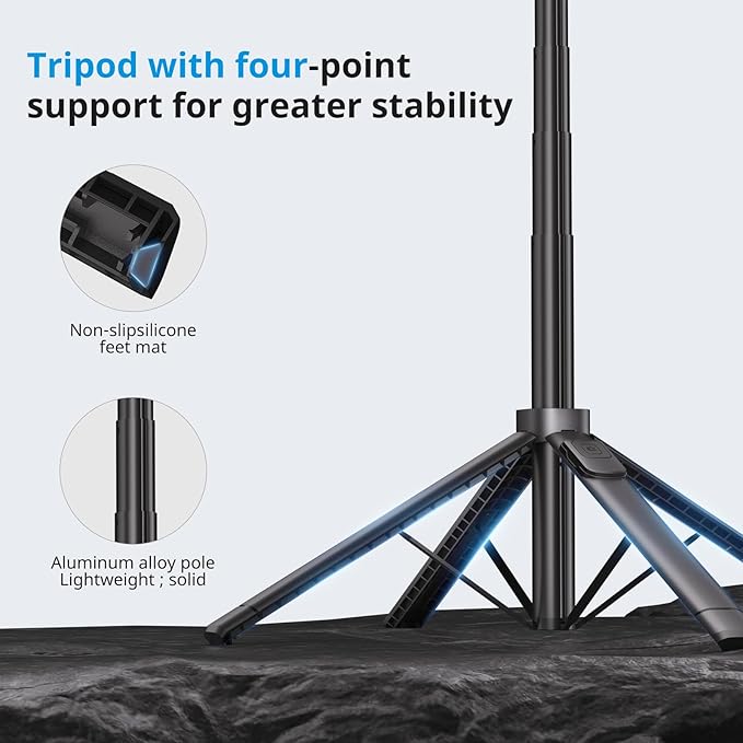 Fuloview Auto Face Tracking Tripod, 360° Rotation Follows Your Movement - Image 3