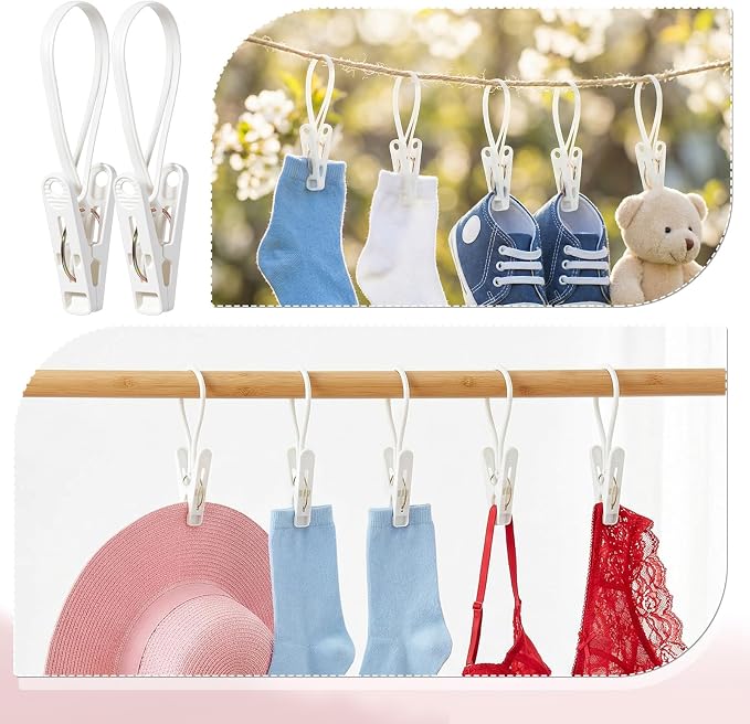 105 Pcs Multi-Purpose Laundry Hooks Hanging Clips Bulk - Image 5