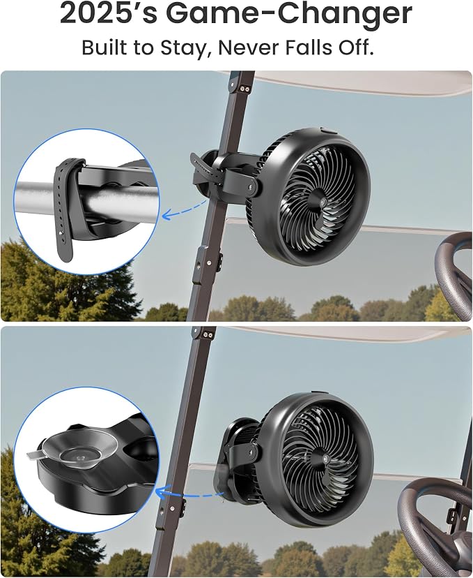Koonie 10000mAh Battery Operated Misting Fan - Image 2