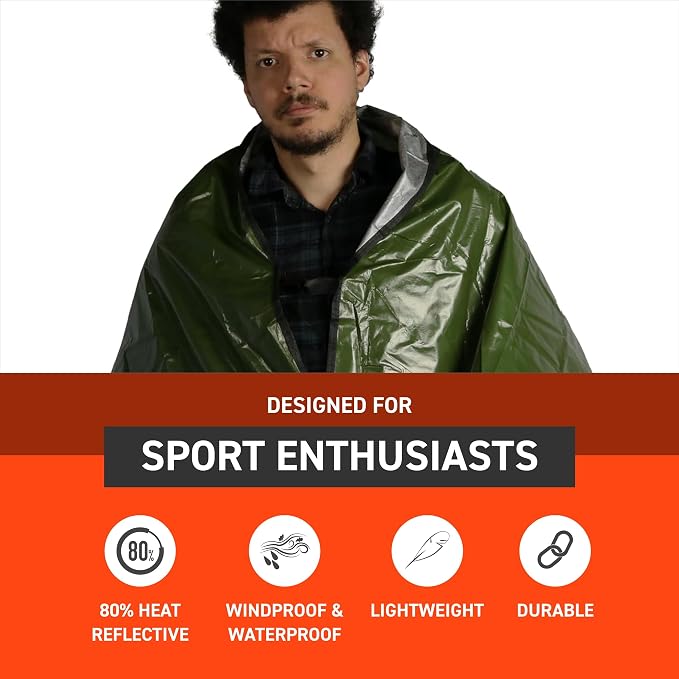 S.O.L. Survive Outdoors Longer SOL Sport Utility Blanket - Image 2