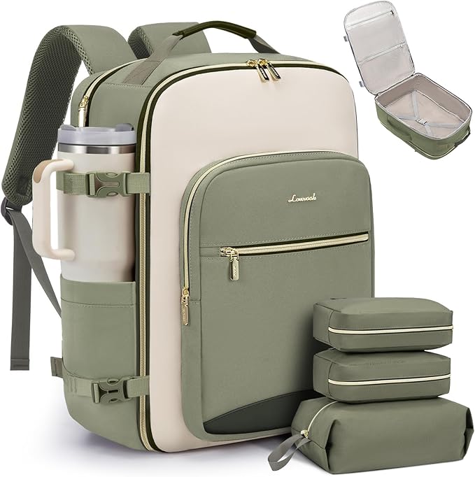LOVEVOOK 40L Travel Backpack for Women & Men, Airline Approved Carry On Luggage by LOVEVOOK