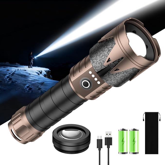 SKYFIRE Rechargeable Tactical Flashlight by SKYFIRE