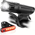 Ascher Ultra Bright USB Rechargeable Bike Light Set, Powerful Bicycle Front by Ascher