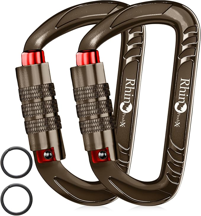 Rhino Produxs 12kN Heavy Duty Carabiner Clips, by Rhino+Produxs