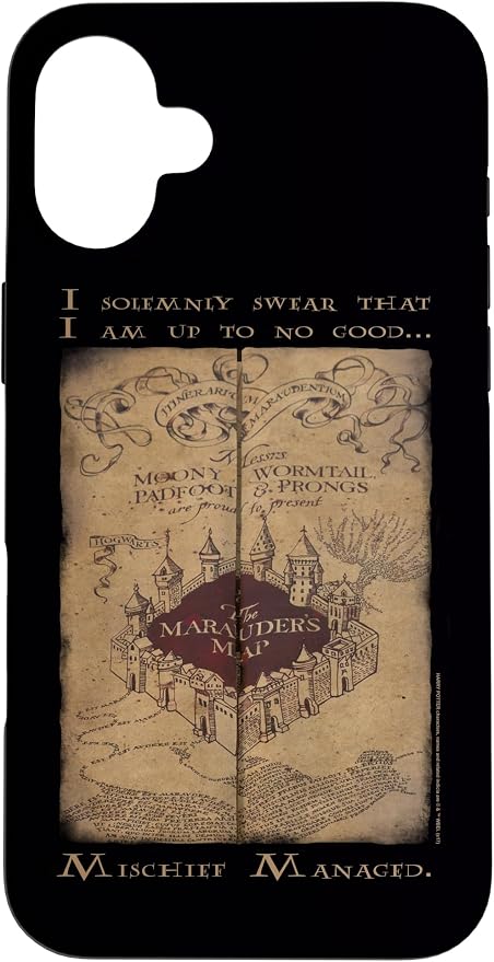 iPhone 16 Plus Harry Potter Marauder's Map Words Case by HarryPotter
