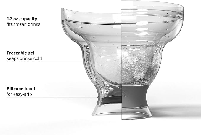 HOST FREEZE Margarita Cocktail Glasses, Frozen Cup Double Wall Insulated - Image 6