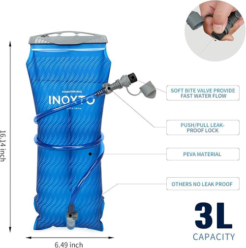 1.5L/2L/3L Hydration Bladder, INOXTO Water Bladder - Image 2