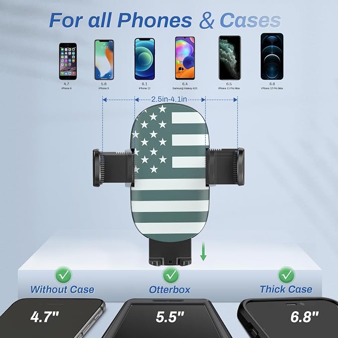 OQTIQ Phone Mount for Car Car Phone Holder for Dashboard, Windshield, Strong - Image 5