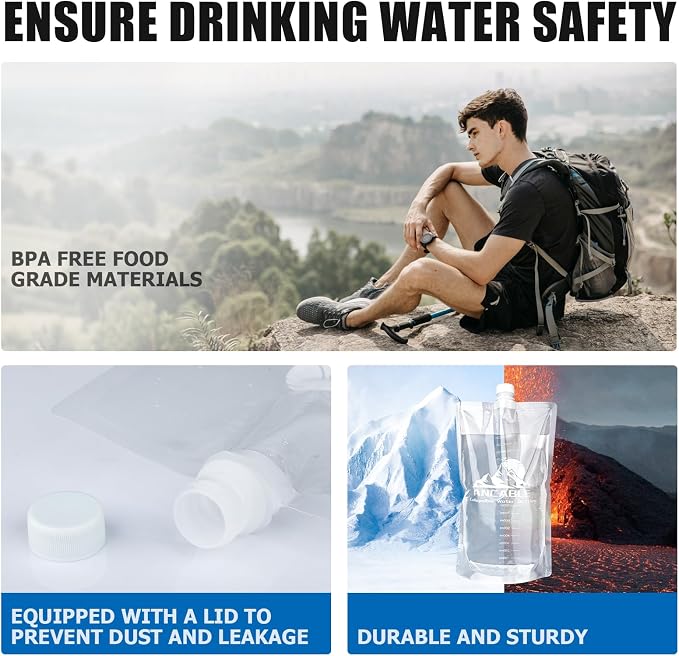 Ancable 64oz Collapsible Water Bottles, BPA-Free Water Bottle - Image 6