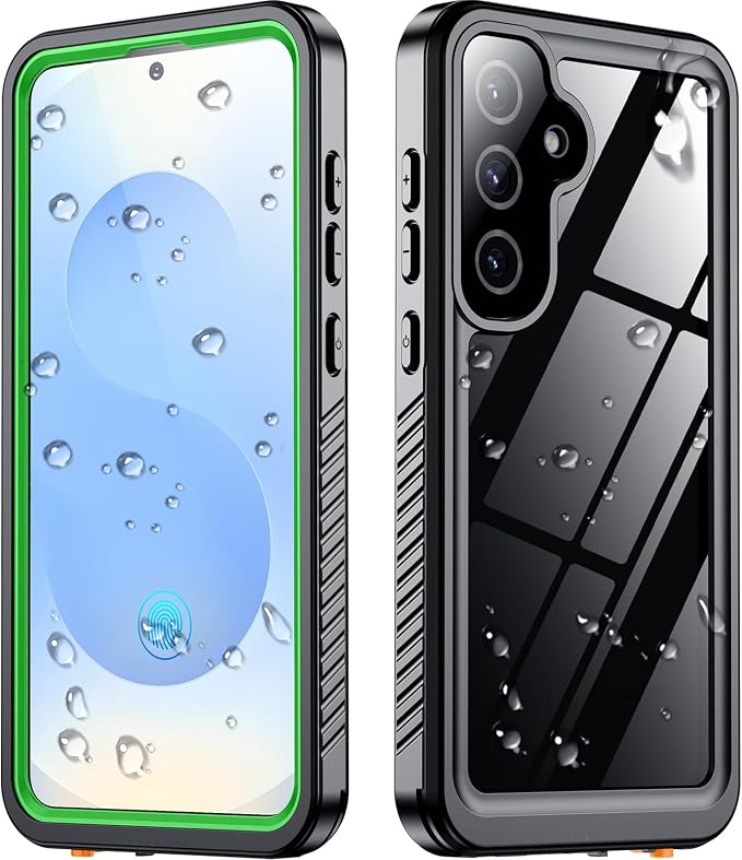 SPIDERCASE Designed for Samsung Galaxy S25 Case Waterproof, Built-in Full by SPIDERCASE