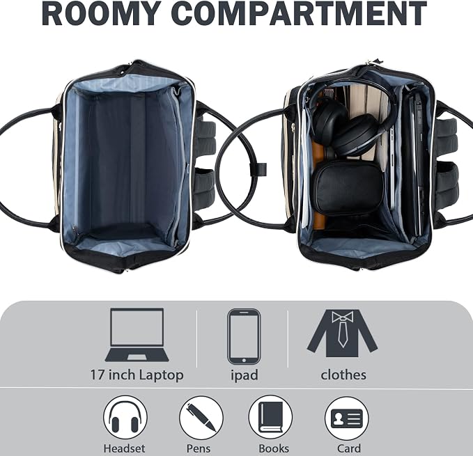 KROSER Laptop Backpack 17" Stylish Backpack Water Repellent College Casual - Image 4