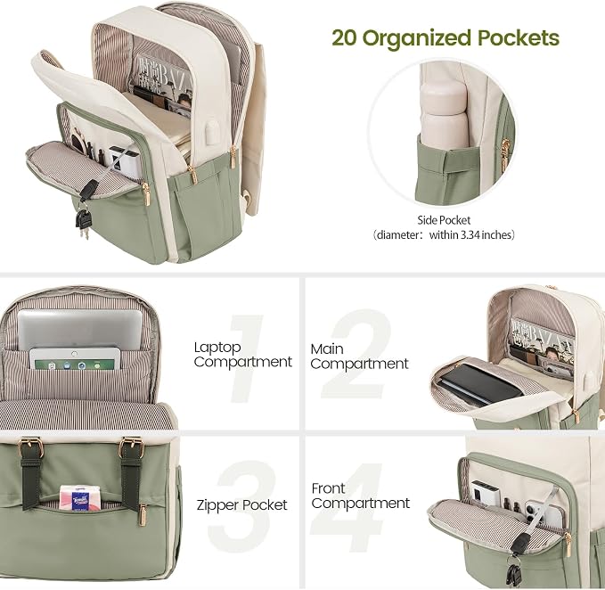 LOVEVOOK Travel Laptop Backpack Purse - Image 2