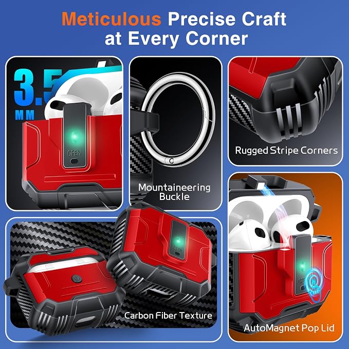 Armoured Heavy Duty for AirPods 4th Generation Case - Image 6