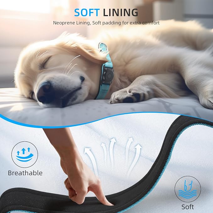 Upgraded AirTag Dog Collar, IP68 Waterproof Air Tag Dog Collar Holder, - Image 5