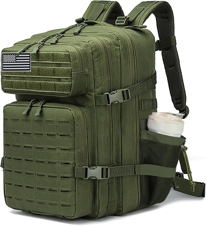 Military Tactical Backpack 45L/25L 3 Day Assault Pack Molle Daypack Hiking by W+WINTMING