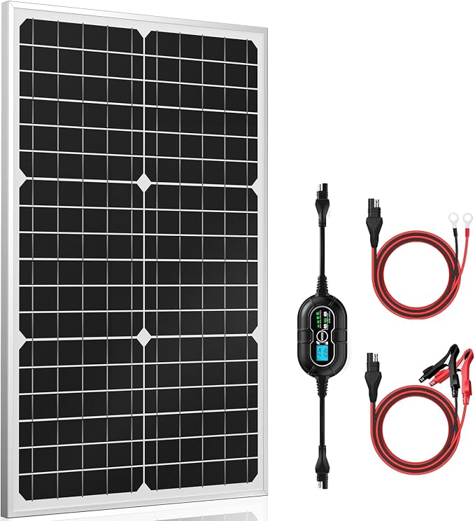 SUNER POWER 12V Solar Panel Kit 30W, High Efficiency 30 Watt Solar Panel + by SUNERPOWER