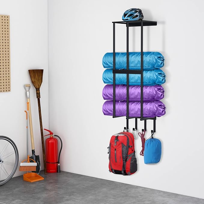 Camping Chair Wall Storage for Garage, Metal Camping Chair Storage Rack Wall - Image 2
