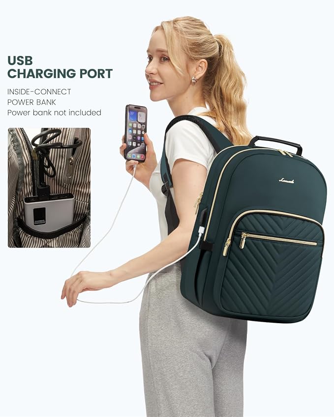LOVEVOOK Laptop Backpack for Women, Large Capacity Travel Computer Work Bag - Image 5