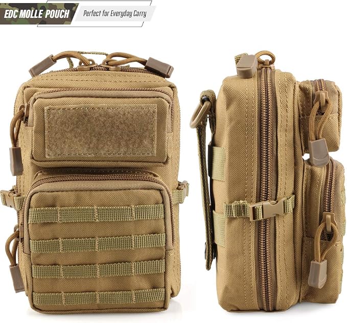 LIVANS Tactical Molle Utility Pouch, EDC Tool Pouch Tactical Phone Pouches Mini - Image 4