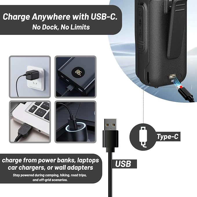 BAOFENG UV-5R Mini Ham Radio: Long Range Handheld Two Way Radio - Image 6