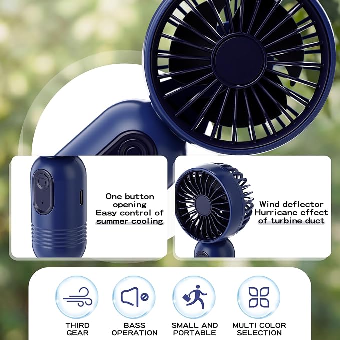 Rossesay 6 Pcs Mini Portable Fan Bulk Cute Handheld Lightweight Small Little - Image 3