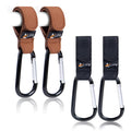 4 Pack Baby Stroller Hooks for Hanging | Multipurpose Stroller Straps by LilFe