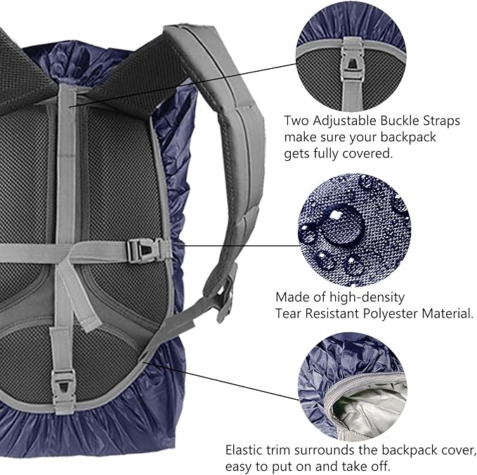 Frelaxy Waterproof Backpack Rain Cover, 10000mm Waterproof Level, Upgraded - Image 4