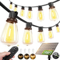 addlon 198FT Solar String Lights Outdoor Waterproof, 60+4 LED Bulbs, by addlon