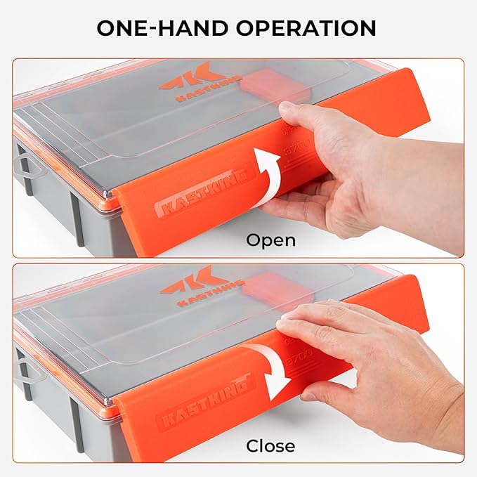 KastKing HyperSeal Waterproof Tackle Box, 3700 Deep Tackle Trays, Fishing - Image 7