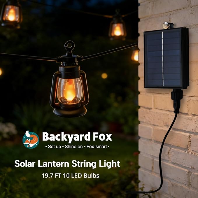 Solar Outdoor String Lights 19FT Waterproof Patio Lights - Image 8
