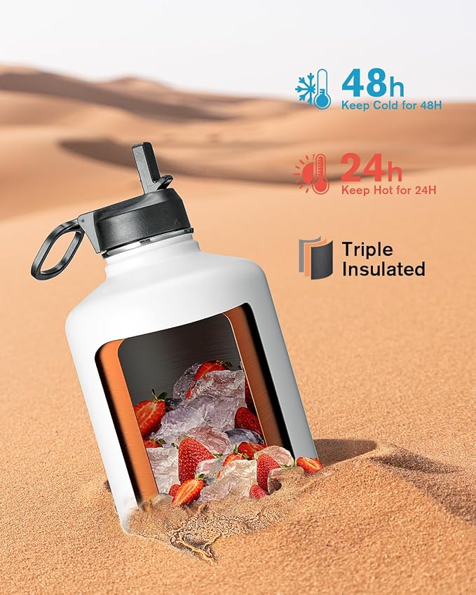 Coolflask 128 oz Gallon Water Bottle Insulated - Image 2