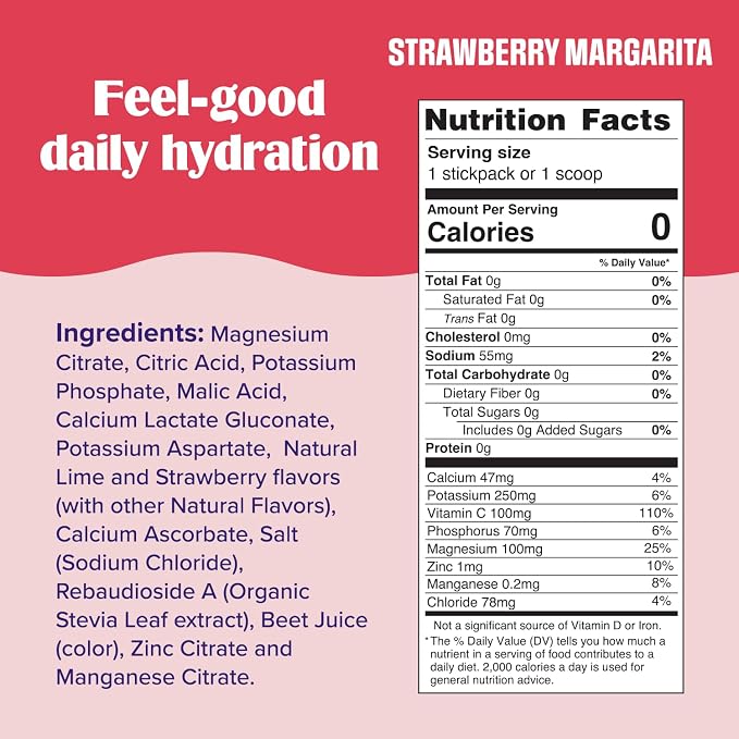 Ultima Replenisher Daily Electrolyte Powder Drink Mix – Sugar Free – Strawberry - Image 3