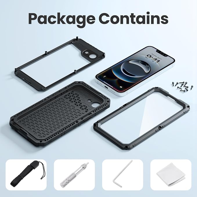 Mitywah Waterproof Case for iPhone 16e and for iPhone 17e, Shockproof Heavy - Image 6