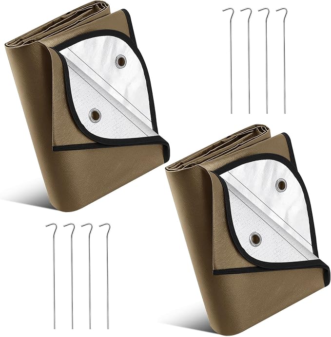 Kingdder 2 Pcs Heavy Duty Emergency Blankets by Kingdder