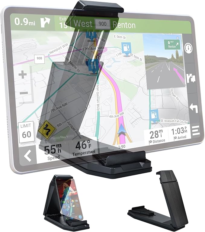 Mini Dashboard GPS Mount Holder Phone Tablet PC Navigation Holder by iSaddle