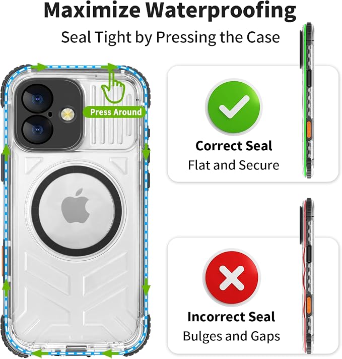 for iPhone 16 Waterproof Case, Compatible - Image 7