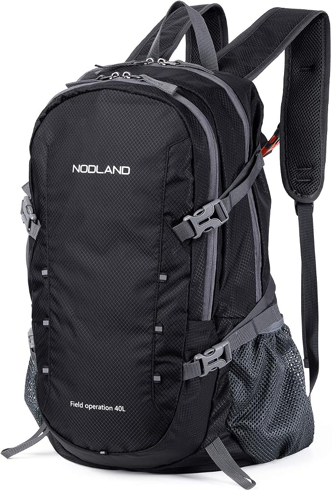 NODLAND Lightweight Backpack Travel 40L Foldable Water-Resistant Daypack - Image 9