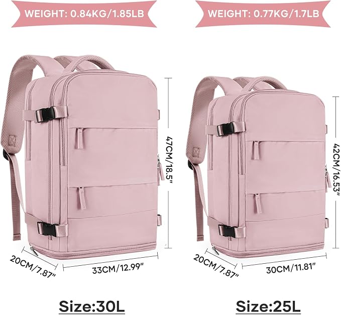 coowoz Large Travel Backpack For Women Men, Carry On Backpack Flight Approved - Image 3